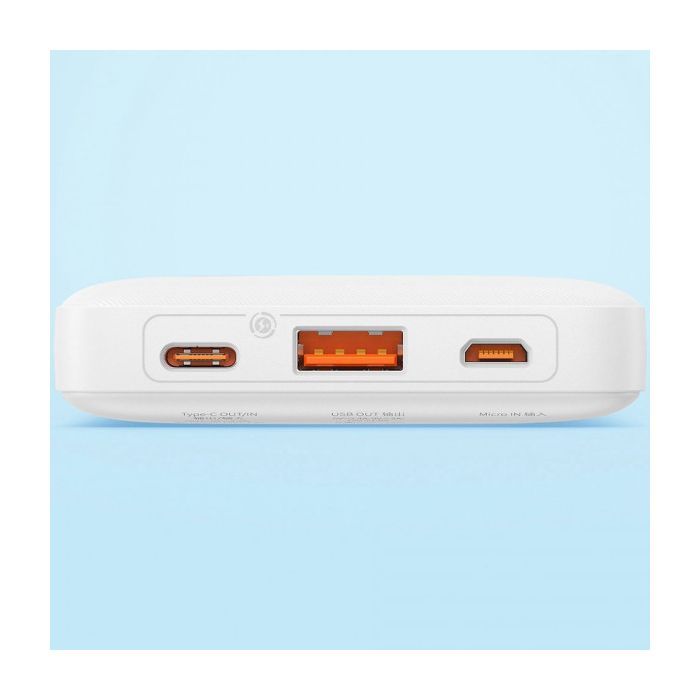 Батарея універсальна Baseus 10000mAh Airpow 20W, PD, QC, White (PPQD090002) зображення 10