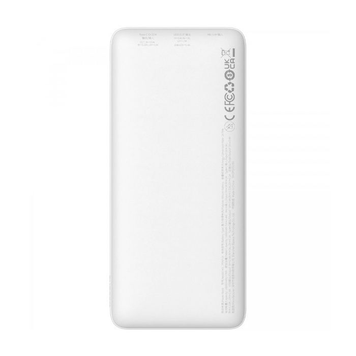 Батарея універсальна Baseus 10000mAh Airpow 20W, PD, QC, White (PPQD090002) зображення 6