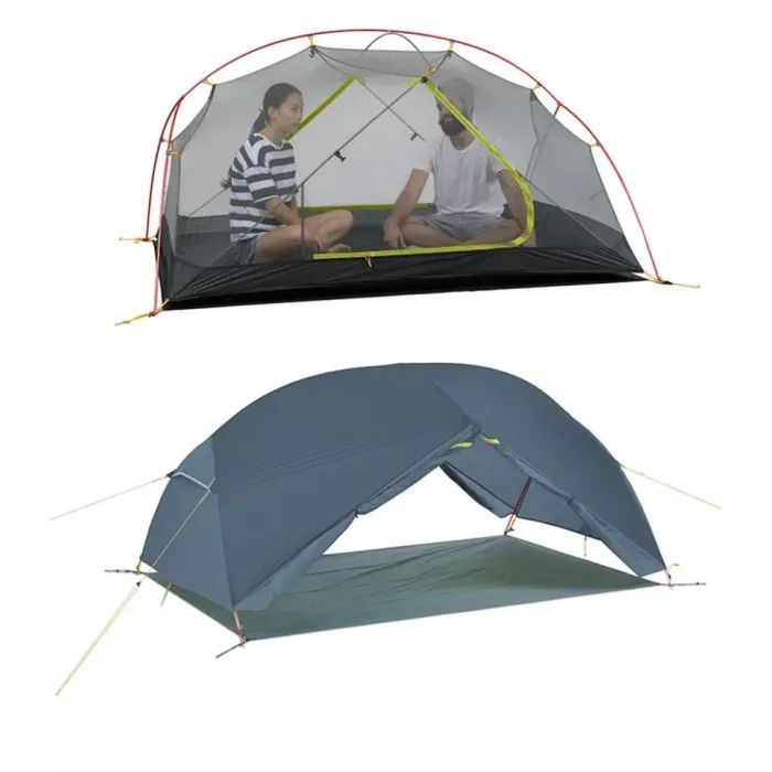 Палатка Naturehike двомісний ультралегкий Mongar UL NH19M002-J, темно-синій (6975641882596) изображение 2