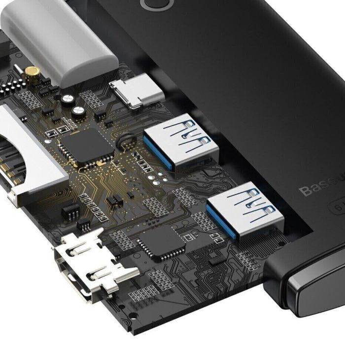 Перехідник Baseus USB to 1xRJ45 100Mbps black (WKQX000001) зображення 6