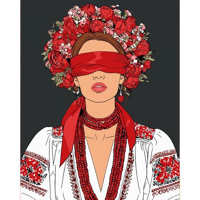 Картина по номерам Santi "Українська муза", 40*50см (955752)