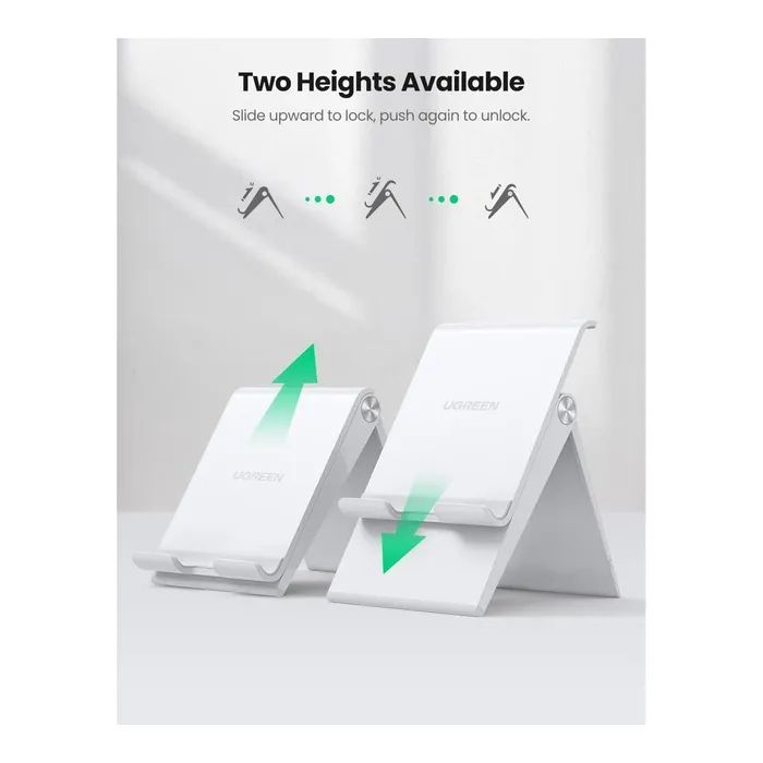 Підставка до планшета та телефона LP247 Adjustable Portable Stand White Ugreen (80704) зображення 11