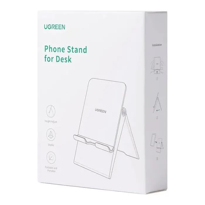 Підставка до планшета та телефона LP247 Adjustable Portable Stand White Ugreen (80704) зображення 6
