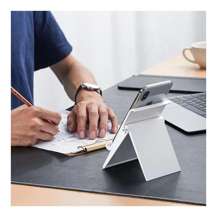 Підставка до планшета та телефона LP247 Adjustable Portable Stand White Ugreen (80704) зображення 8