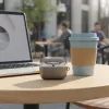 Чехол для наушников Uniq Glase AirPods Pro 2 gen Glossy Smoke (8886463683590) изображение 7