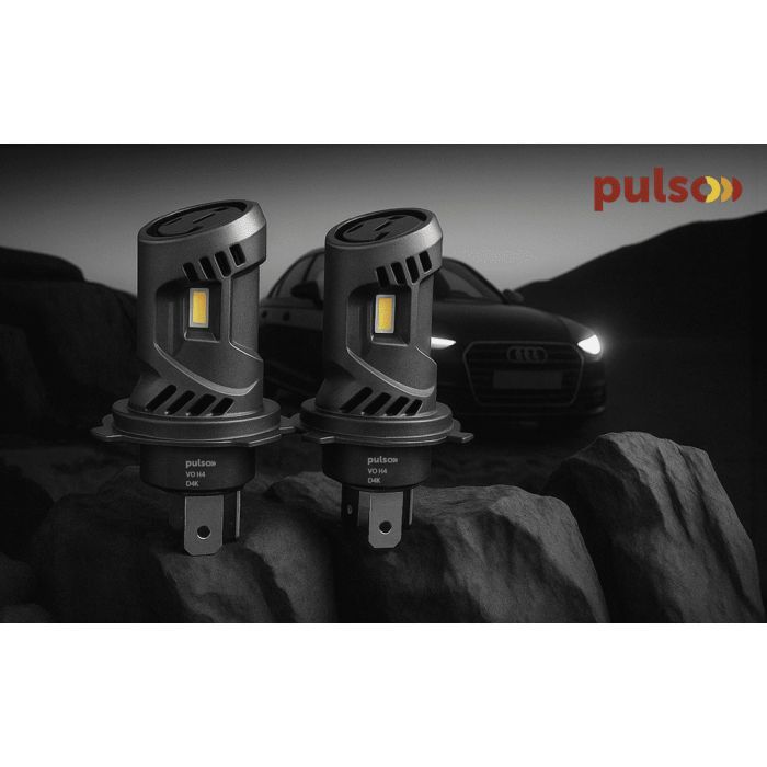 Автолампа PULSO LED-chips Flip chip/9-16V/2*50W/6000Lm/6500K (VO-H4) изображение 2