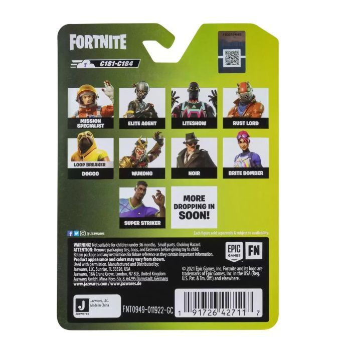 Фігурка Fortnite Micro Legendary Skull Trooper - Green, 6 см (FNT0949) зображення 4