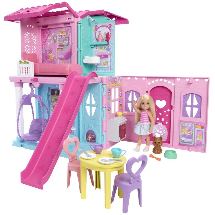 Игровой набор Barbie Портативный домик Club Chelsea с куклой Челси (JFW49)
