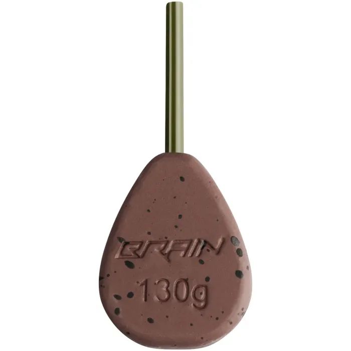 Грузило Brain In-Line Flat Lead 140g 2шт/уп Brown (1858.32.20)