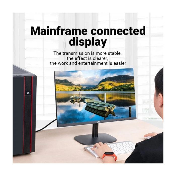 Кабель мультимедийный VGA M to VGA M 25.0m ferrite black Vention (DAEBS) изображение 12