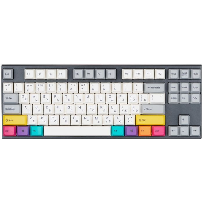 Клавиатура Varmilo APT87 CMYK C-TK Red Wireless White Led UA (A92A024D4A5A17A007)