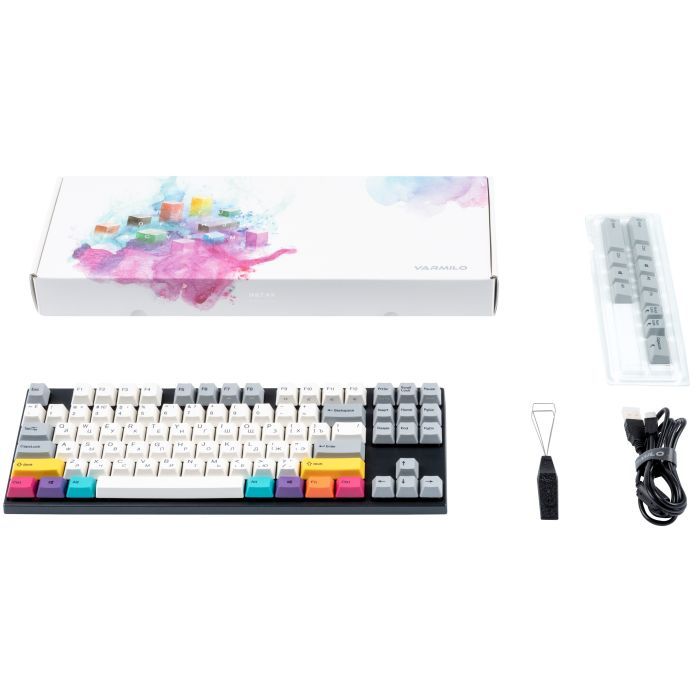 Клавиатура Varmilo APT87 CMYK C-TK Red Wireless White Led UA (A92A024D4A5A17A007) изображение 2