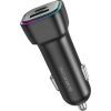 Зарядний пристрій BOROFONE 1xUSB-C PD30W + 1xUSB QC3.0 car adapter black (6941991110818) зображення 4