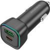 Зарядний пристрій BOROFONE 1xUSB-C PD30W + 1xUSB QC3.0 car adapter black (6941991110818) зображення 5