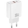 Зарядное устройство XO 1xUSB 22.5W + 1xUSB-C PD30W white (CE42.white) изображение 2