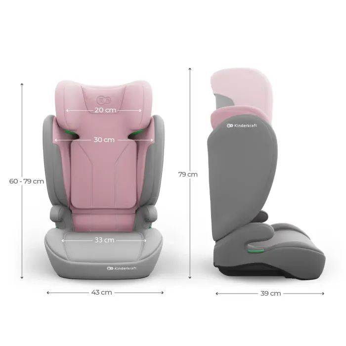 Автокрісло Kinderkraft i-Spark 2 Plus i-Size Pink (KCISPA02PNKPL00) (5902533931507) зображення 10
