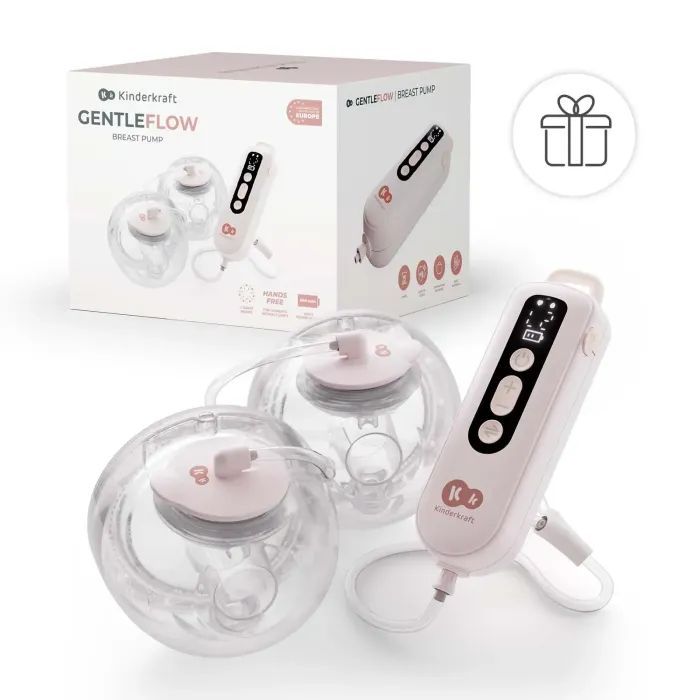 Молоковідсмоктувач Kinderkraft подвійний електричний GentleFlow Pink (5902533931033) зображення 10