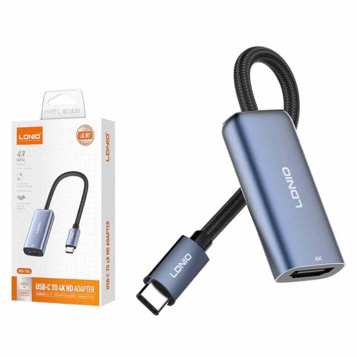 Перехідник USB-C to HDMI 4K60Hz LDNIO (HD-10C)