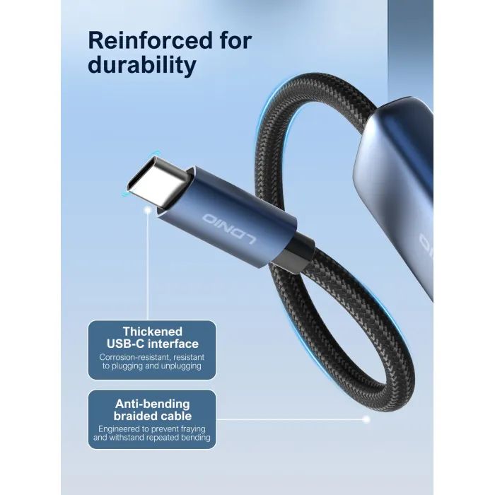 Перехідник USB-C to HDMI 4K60Hz LDNIO (HD-10C) зображення 6