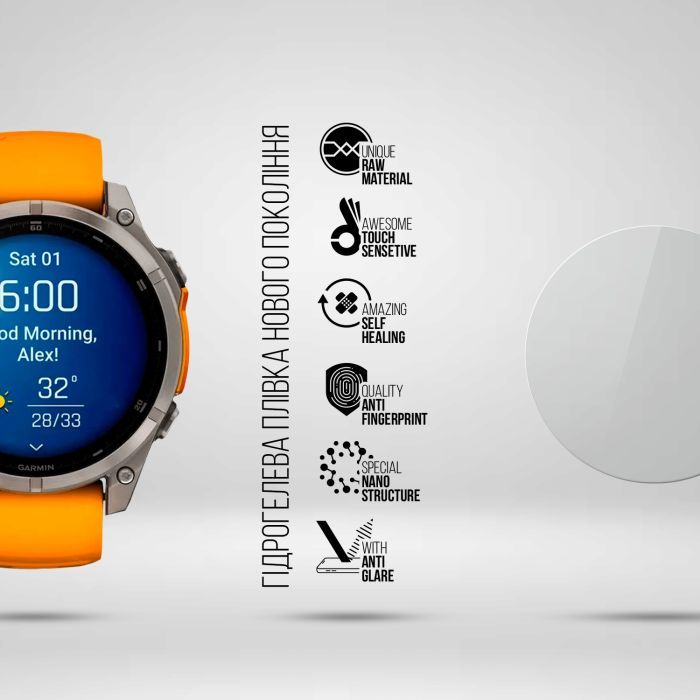 Плівка захисна Armorstandart Matte hydrogel Garmin Fenix 8 47mm 6 pcs (ARM92010) зображення 2