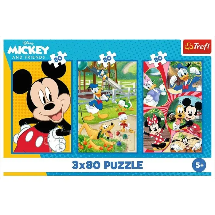 Пазл Trefl Mickey&friends Команда Міккі Мауса 3 х 80 елементів (5900511348873) зображення 5