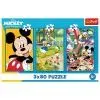 Пазл Trefl Mickey&friends Команда Міккі Мауса 3 х 80 елементів (5900511348873) зображення 5