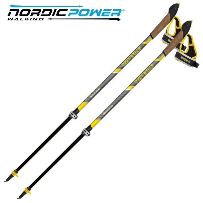 Палки для скандинавской ходьбы Vipole Hercules Vario Carbon +200 GR (SW20 04) (DAS303503)