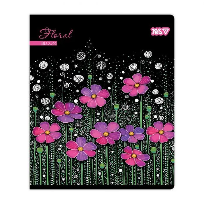 Тетрадь Yes Floral bloom А5 24 листов клетка (768592) изображение 2