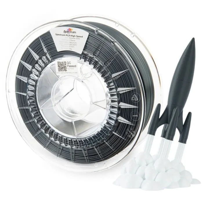 Пластик для 3D-принтера Spectrum PLA HS Premium 1.75mm 1kg Granite Grey (81069) изображение 3