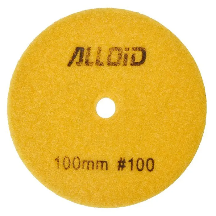 Круг зачистний Alloid Pro, алмазний, шліфувальний, на липучці, HEXAGON, 100мм, зерно 100 (DD-63386)