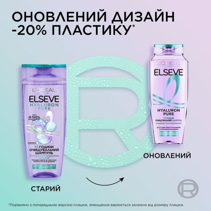 Шампунь Elseve Hyaluron Pure 400 мл (3600524148904) изображение 3
