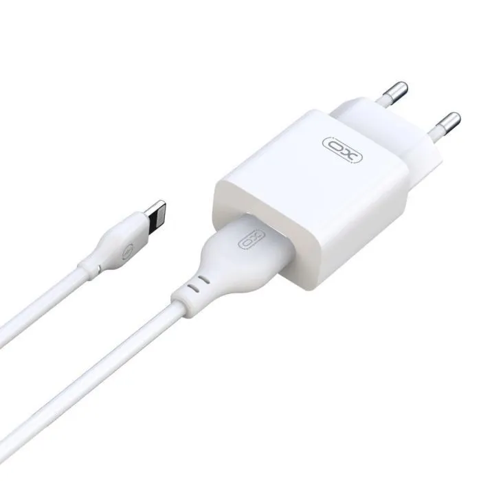 Зарядное устройство XO L99 USB 12W + cable USB to Lightning white (L99-L-WH)