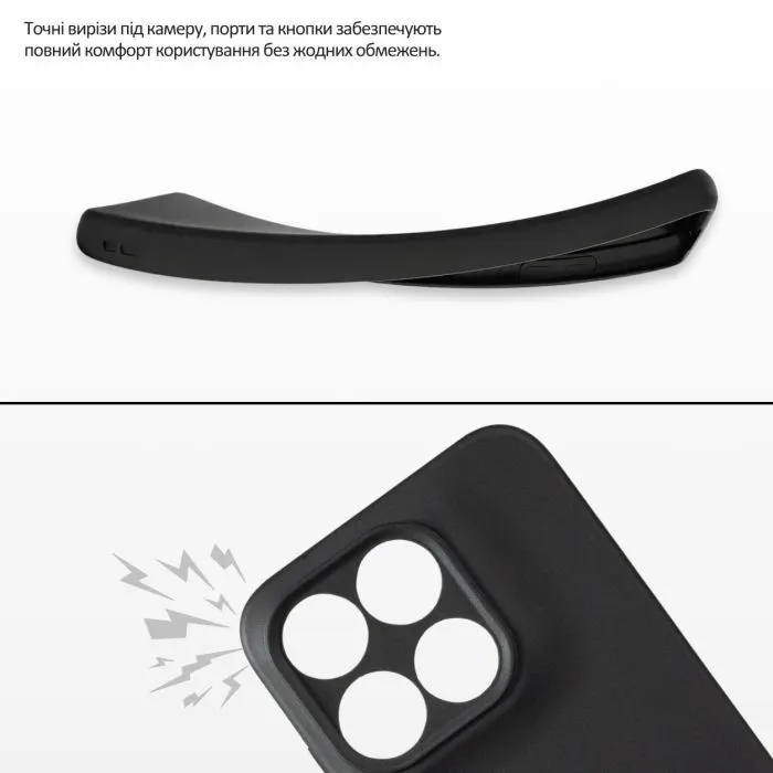 Чехол для мобильного телефона BeCover Silicone Motorola Moto G77 Black (716055) изображение 4