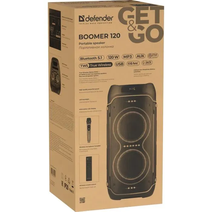 Акустична система Defender Boomer 120 Black (65127) зображення 12