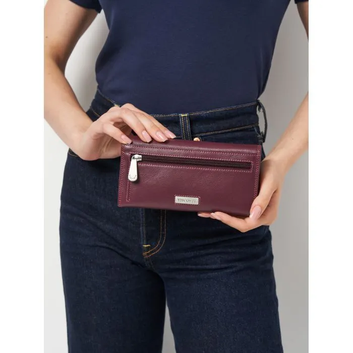Кошелек Visconti R11 Paloma c RFID Plum Multi (R11 PLUM M) изображение 11
