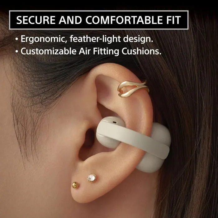 Наушники Sony LinkBuds Clip WF-LC900 Beige (WFLC900C.E) изображение 3