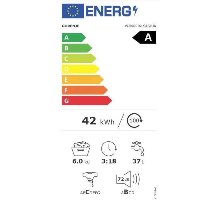 Стиральная машина Gorenje W3NGPI61SAS изображение 9