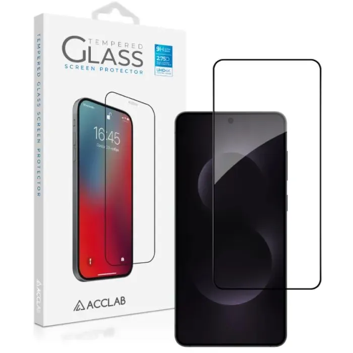 Скло захисне ACCLAB Full Glue ESD Samsung S25 Edge Black (1283126630033)