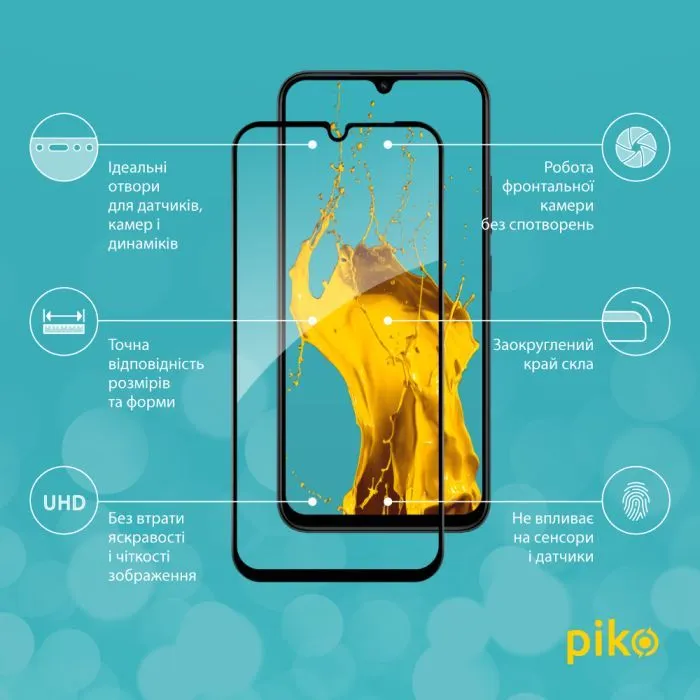 Скло захисне Piko Full Glue ESD Xiaomi Poco C85 4G Black (1283126628290) зображення 3