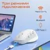 Мишка Meetion Anywhere3-B Wireless/Bluetooth/USB White (MT-Anywhere3-B) зображення 2