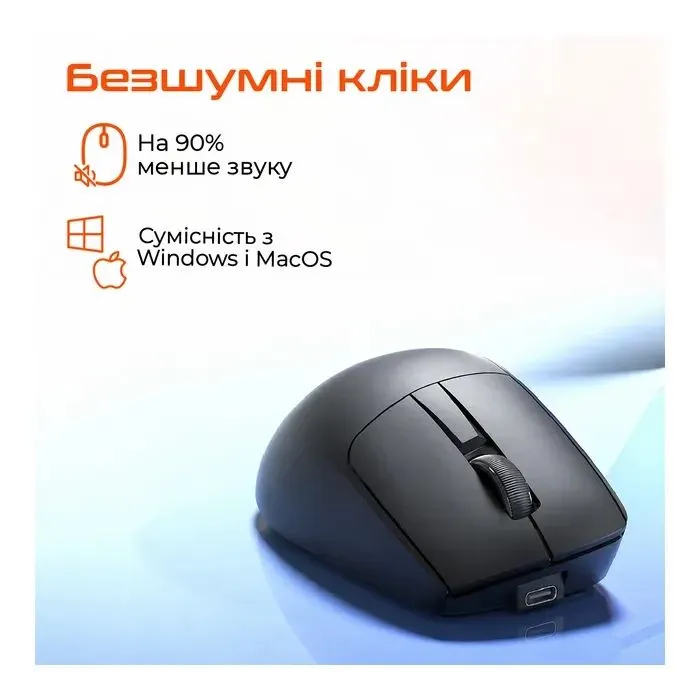 Мишка Meetion Anywhere3-B Wireless/Bluetooth/USB White (MT-Anywhere3-B) зображення 4