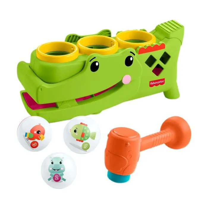 Розвиваюча іграшка Fisher-Price Крокодильчик Катай та стукай (JLB94)
