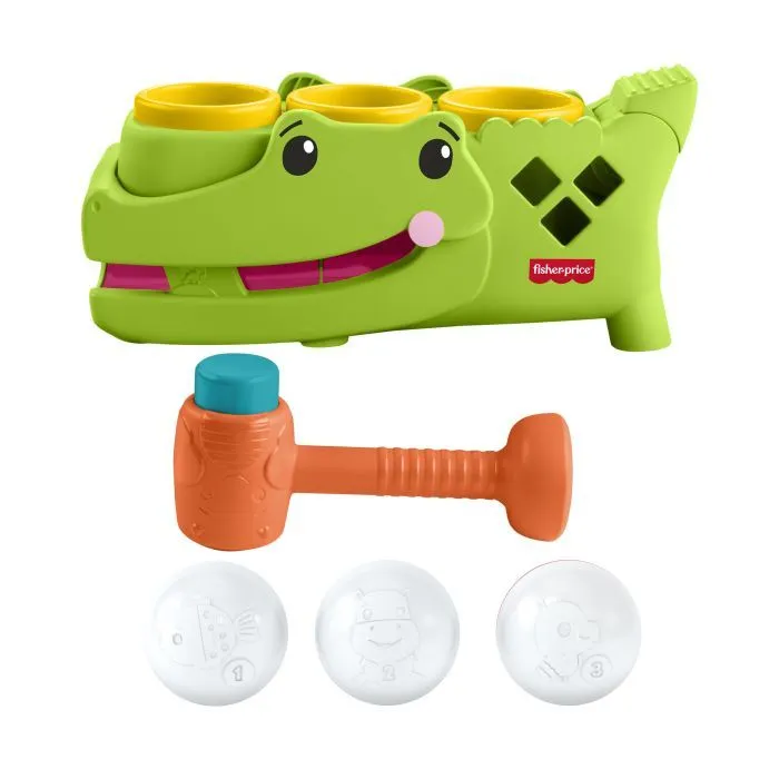 Розвиваюча іграшка Fisher-Price Крокодильчик Катай та стукай (JLB94) зображення 2