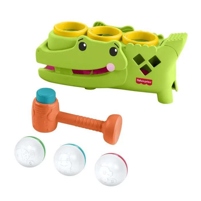 Розвиваюча іграшка Fisher-Price Крокодильчик Катай та стукай (JLB94) зображення 3