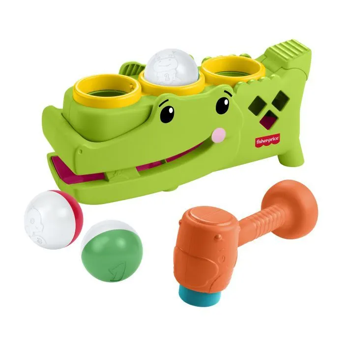 Розвиваюча іграшка Fisher-Price Крокодильчик Катай та стукай (JLB94) зображення 4