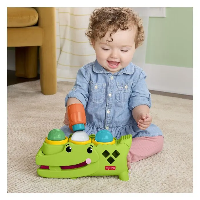 Розвиваюча іграшка Fisher-Price Крокодильчик Катай та стукай (JLB94) зображення 7