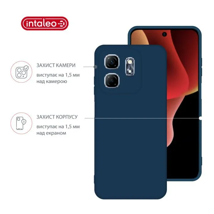 Чохол до мобільного телефона Intaleo SoftShell Infinix Hot 50i Blue (1283126609374) зображення 3