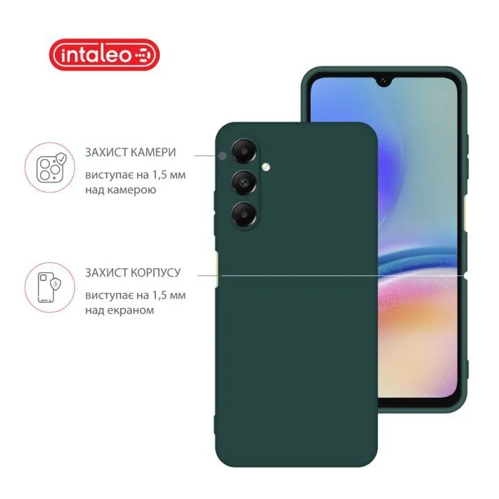 Чохол до мобільного телефона Intaleo Silicone Samsung Galaxy A05s Dark Green (1283126599866) зображення 3
