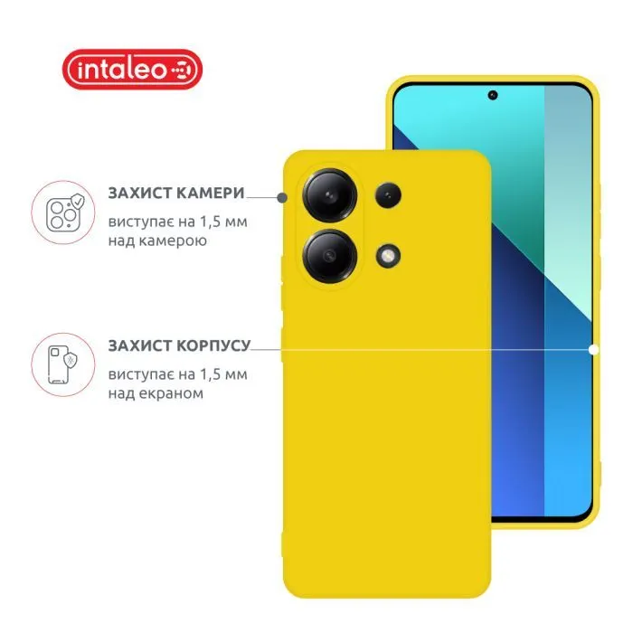 Чохол до мобільного телефона Intaleo Silicone Xiaomi Redmi Note 13 4G Yellow (1283126601057) зображення 3