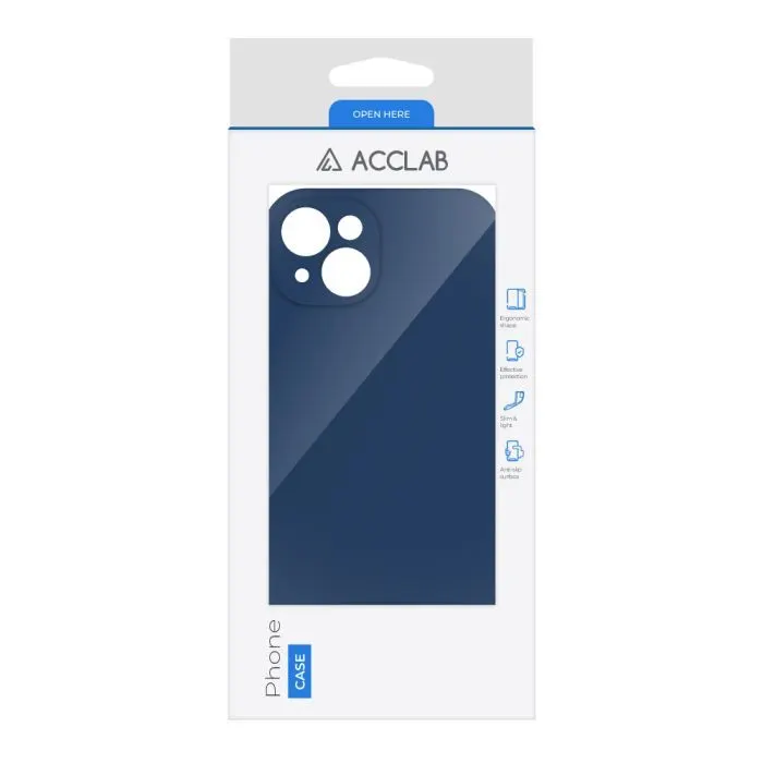 Чохол до мобільного телефона ACCLAB SoftShell Apple iPhone 14 Blue (1283126556951) зображення 2